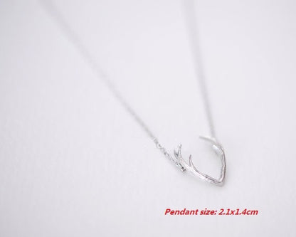 Horn Silver Necklace