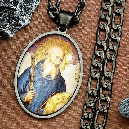 Saint Benedict,Catholic Necklace,Religious Gift Jewelry