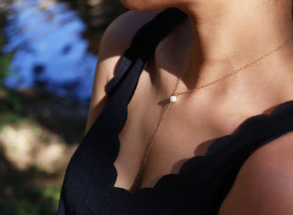 Bar Pearl Gold-Silver Necklace