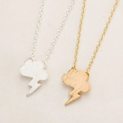 Lightning Cloud Gold Necklace