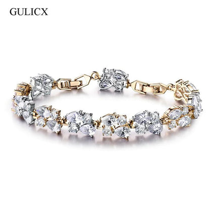 Shining Bracelet with Zircon Stones
