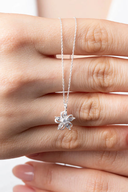 925 Sterling Silver Lotus Necklace