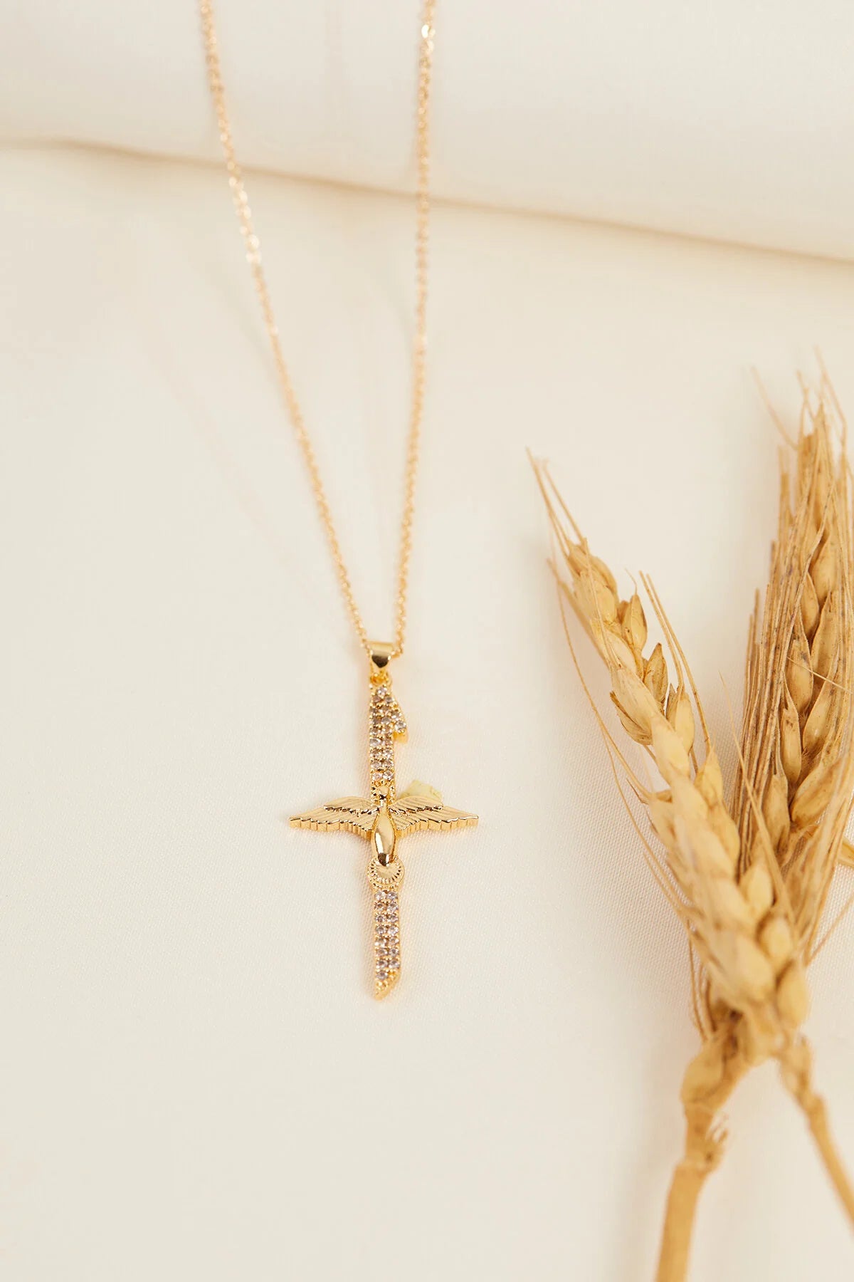 Women's Phoenix Cross Gold Necklace