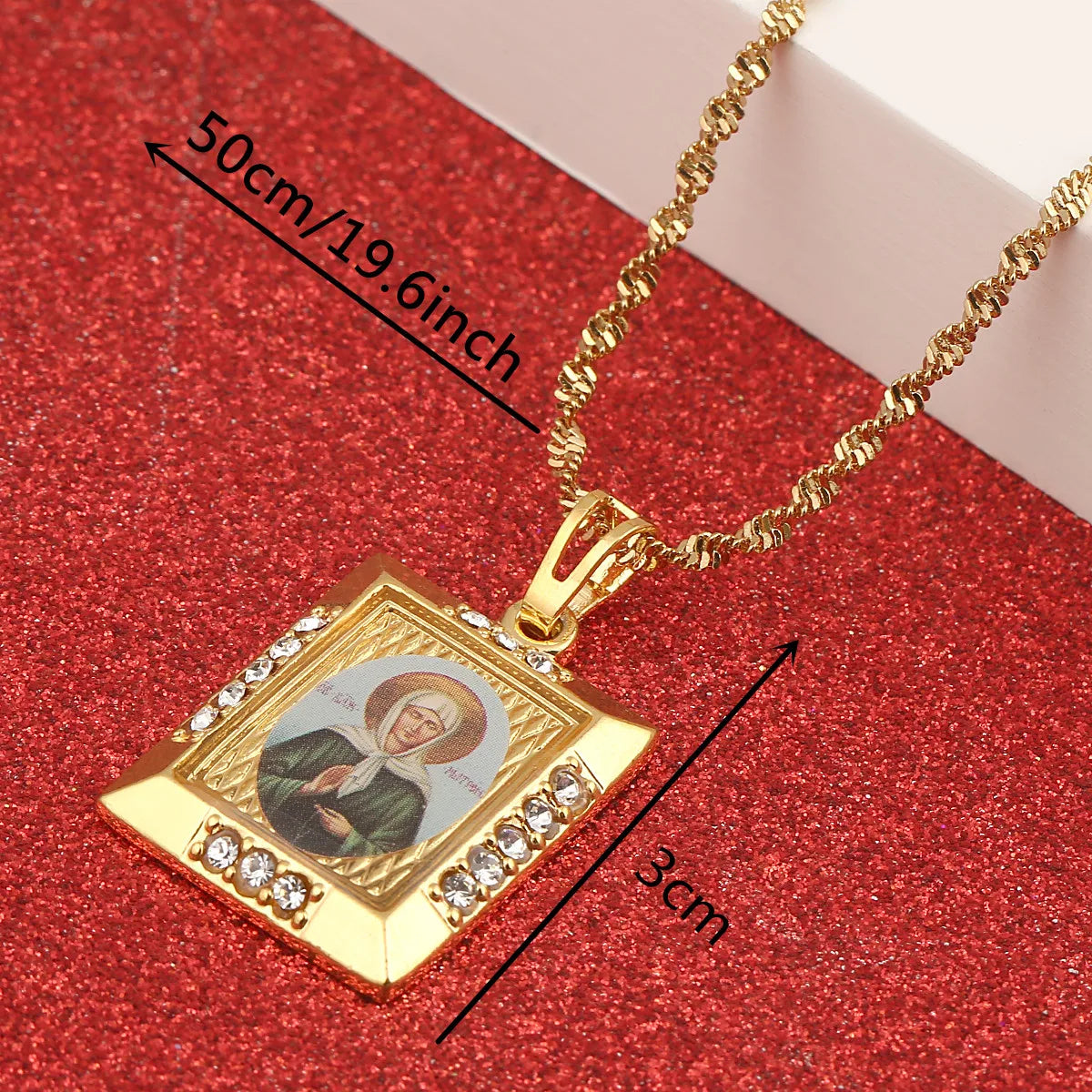 Blessed Matrona of Moscow Pendant Necklaces,Christian Necklace