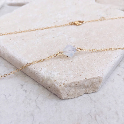 Crystal Gold-Silver Necklace