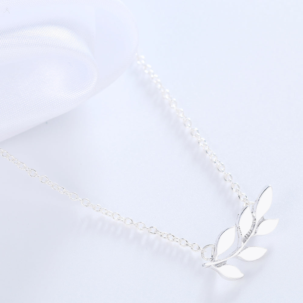 Olive Branch Gold-Silver Necklace