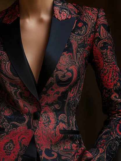 Elegant Floral Blazer for Women