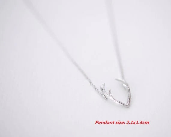 Horn Silver Necklace