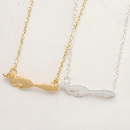 Running Fox Gold Necklace