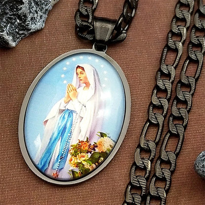Virgin Mary,Christian Necklace,Religious Gift Jewelry