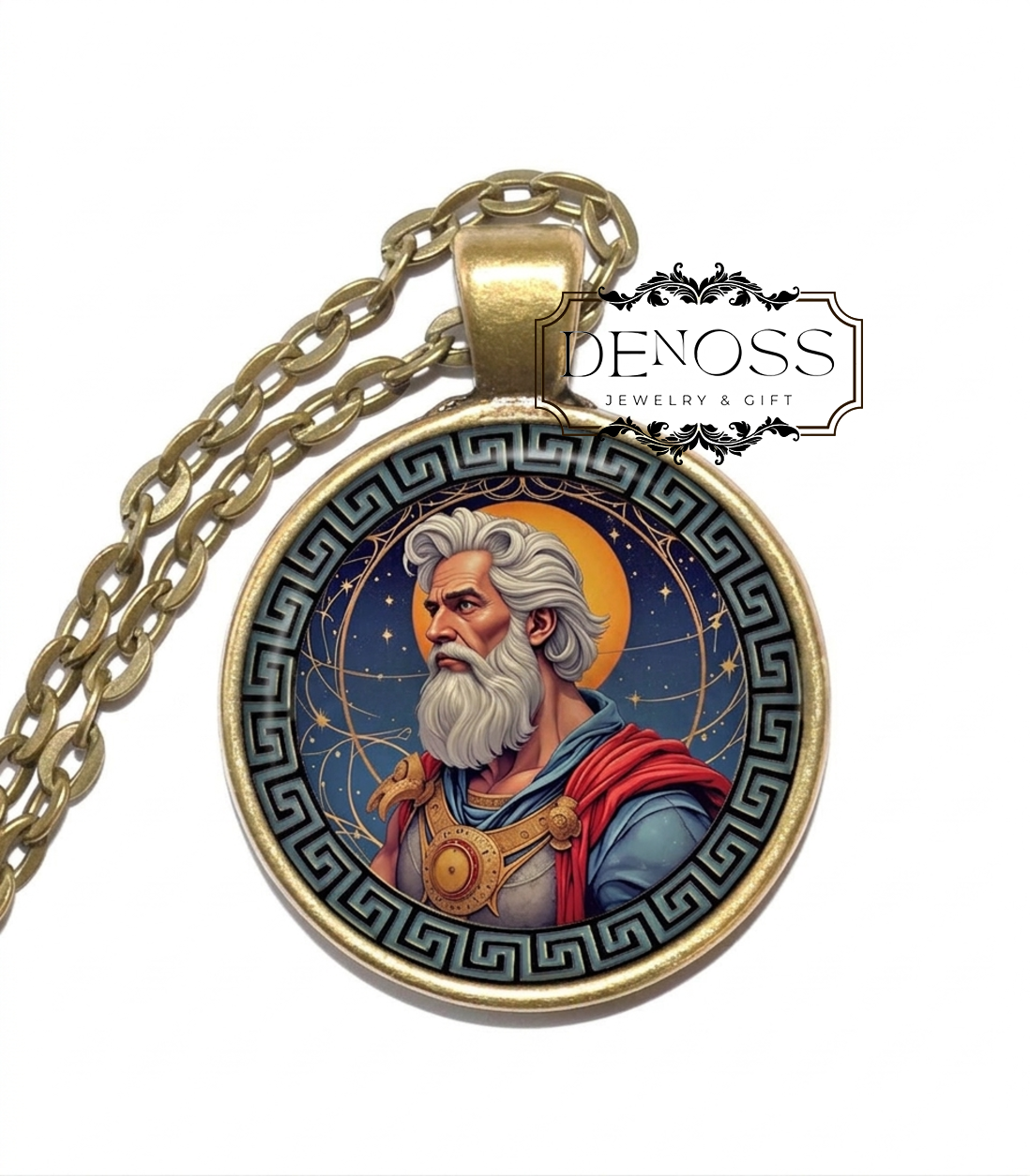 CRIUS Necklace,Titan of Constellations,Titan of Celestial Alignment,Titan of the Axis of the Heavens,Greek Mythology