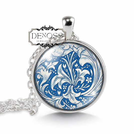 William Morris Bachelor's necklace,William Morris cornflower