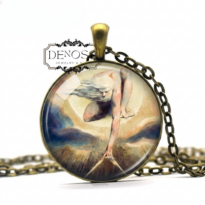 William Blake 'Ancient of Days' Necklace,Art Lover Gift