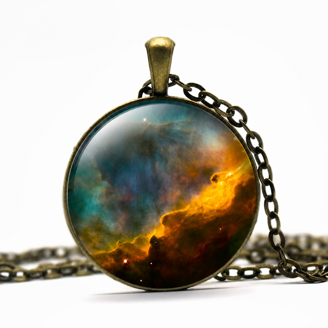 Omega Nebula Galaxy Necklace,Space Jewelry Gift