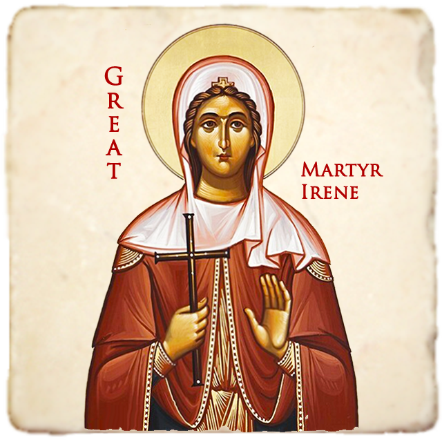 St Irene of Thessaloniki Icon,Women Saint,Marble Icon,Handmade,Prayer gift,Christian Icon