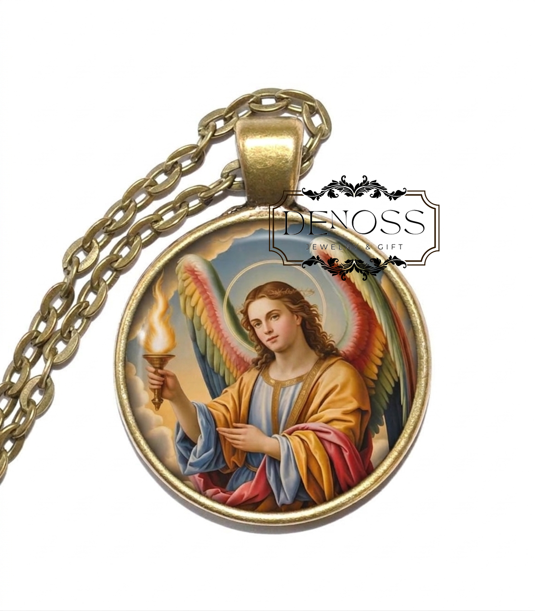 ARCHANGEL URIEL Necklace,Angel of Wisdom & Light,Your Guide to Awakening,Clarity,Spiritual Insight,Guidance,Illumination
