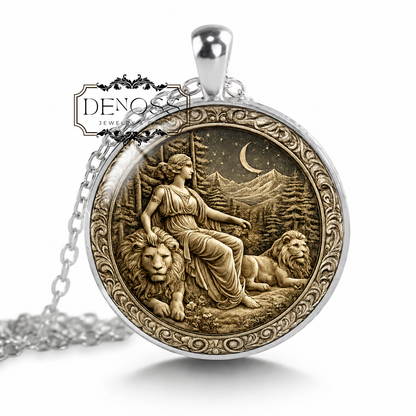 CYBELE Necklace,Magna Mater,Great Mother,Phrygian goddess,Fertility,Nature,Goddess of Mountains,Mythology