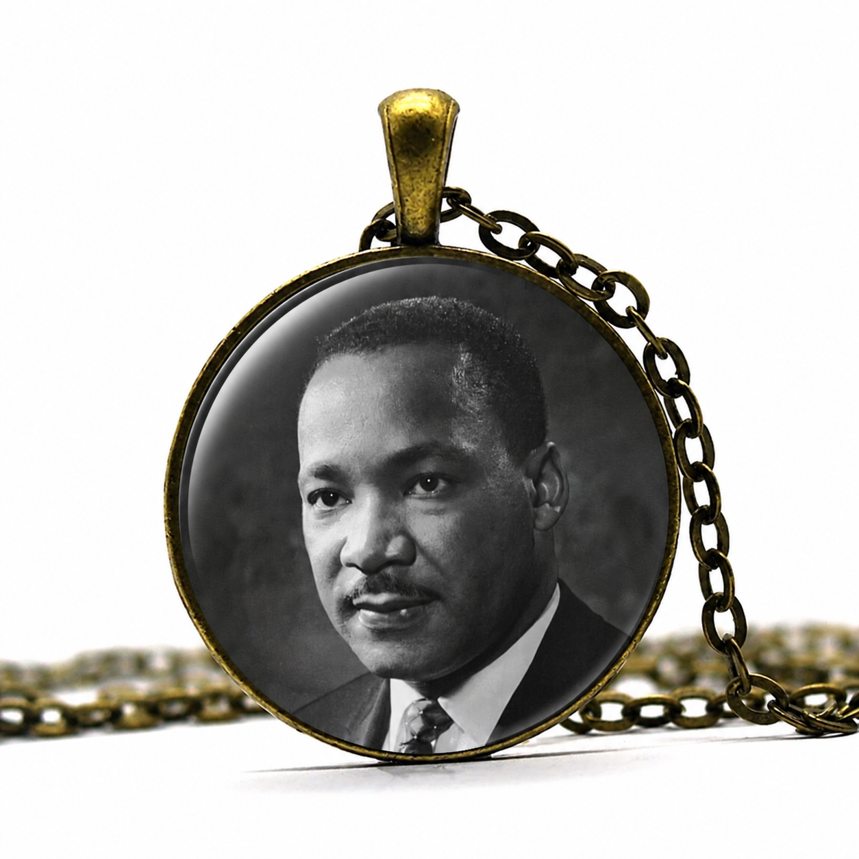 MARTIN LUTHER KING Jr. Necklace,American, Baptist,Minister Pastor,Activist,Civil Rights Movement,Art Pendant Necklace
