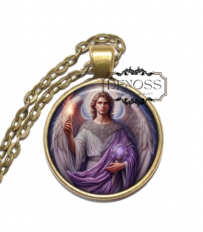ARCHANGEL ZADKIEL Necklace,Angel of Mercy & Forgiveness,Healing,Compassion,Spiritual Growth,Positive Change