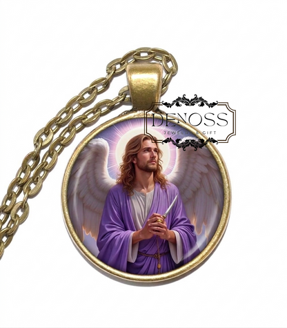 ARCHANGEL ZADKIEL Necklace,Angel of Mercy & Forgiveness,Healing,Compassion,Spiritual Growth,Positive Change