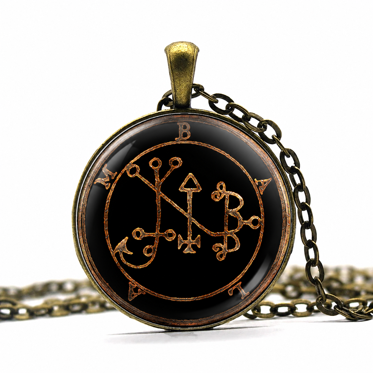 Balam Sigil Pendant Necklace,Goetia Demon Seal Talisman,Esoteric Gothic Jewelry