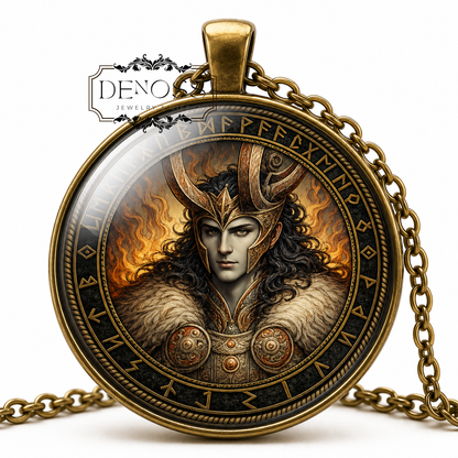 LOKI Necklace,Norse God,God of Mischief,God of Fire,Trickster,Vikings,Scandinavian,Asatru,Norse Mythology