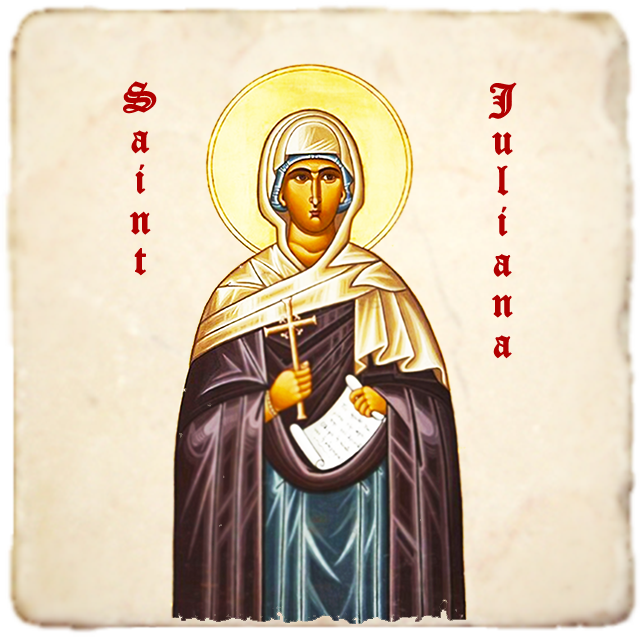 St.Juliana Icon,Women Saint,Marble Icon,Handmade,Prayer gift,Christian Icon