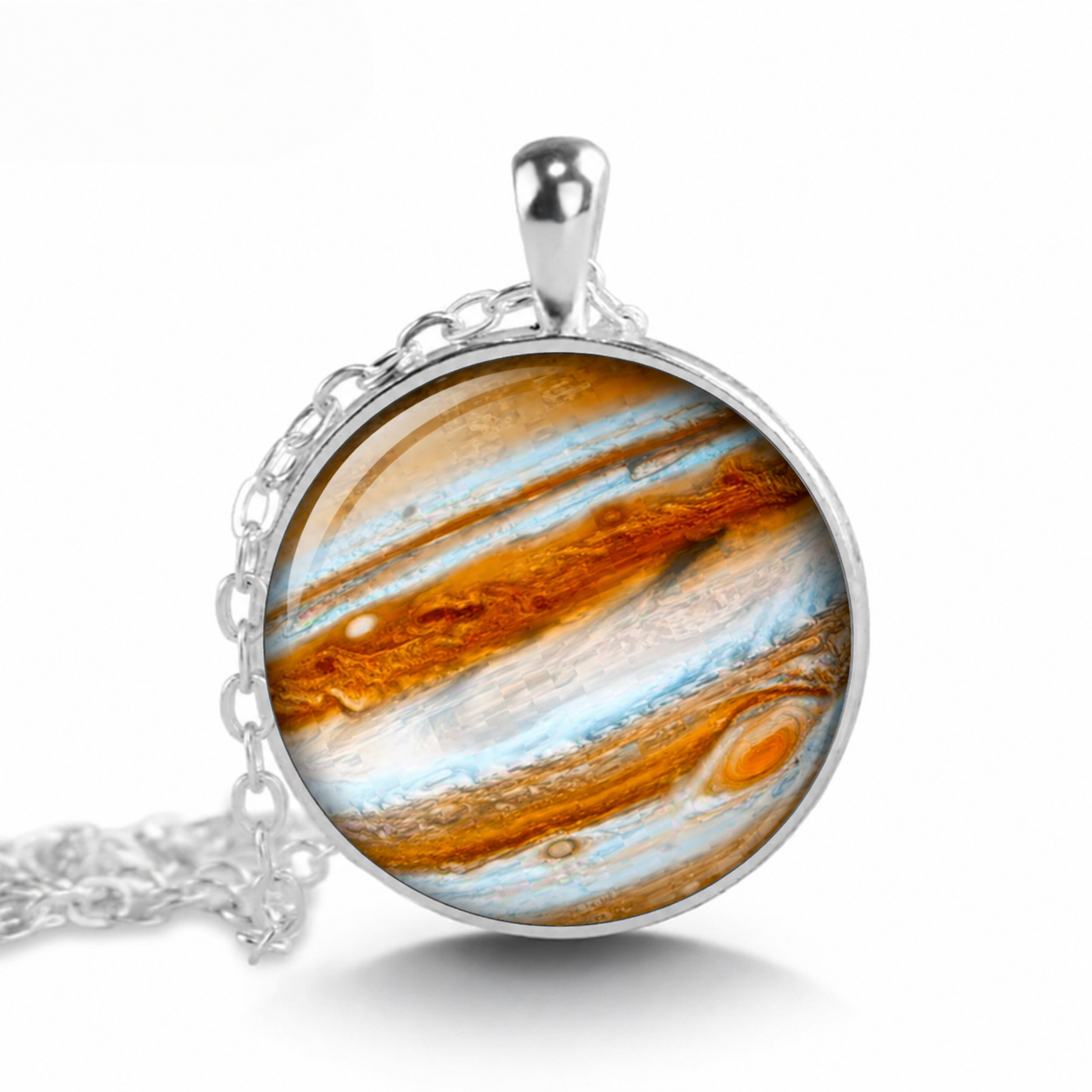 Planet Jupiter necklace,Celestial jewelry astronomer gift,NASA photo necklace Sagittarius jewelry