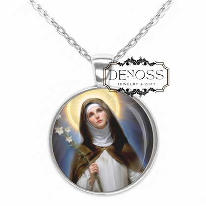 Blessed Diana d'Andalo of Bologna,Religious Necklace,Patron Saint Medal Pendant