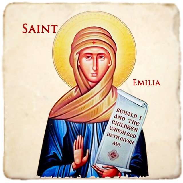 St.Emilia the Elder Icon,Women Saint,Marble Icon,Handmade,Prayer gift,Christian Icon