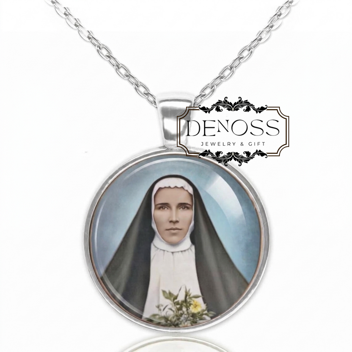 Blessed Mother Marianne Cope Catholic Necklace,Patron Saint Pendant Marianne of Molokai
