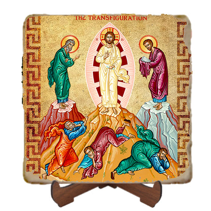 Transfiguration Icon,Marble Icon,Handmade,Prayer gift,Christian Icon