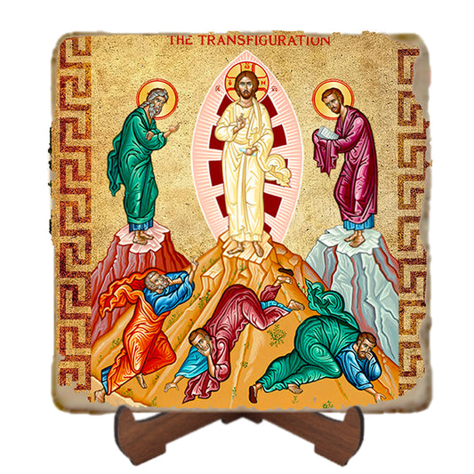 Transfiguration Icon,Marble Icon,Handmade,Prayer gift,Christian Icon