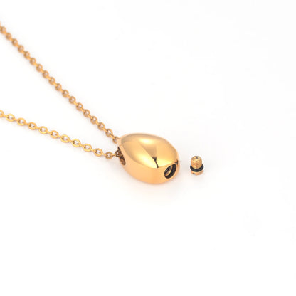 Personelized Carved Teardrop Keepsake Ashes Necklace,Urn necklace