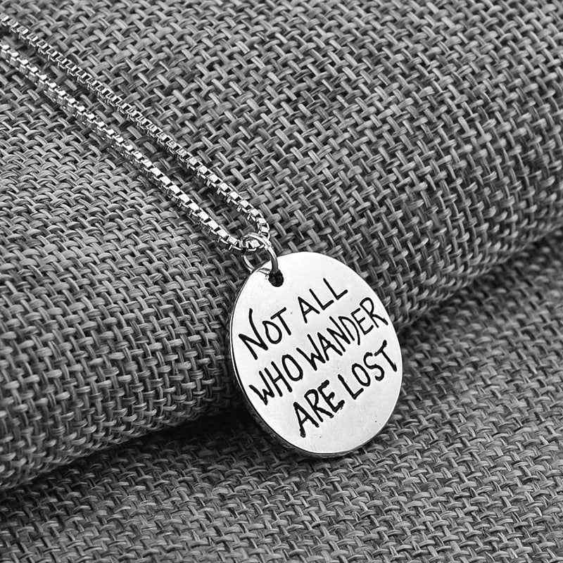 Compass Minimalist Silver Necklace