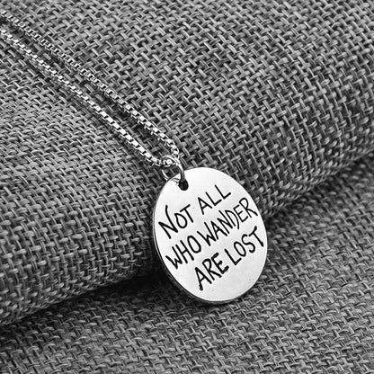 Compass Minimalist Silver Necklace