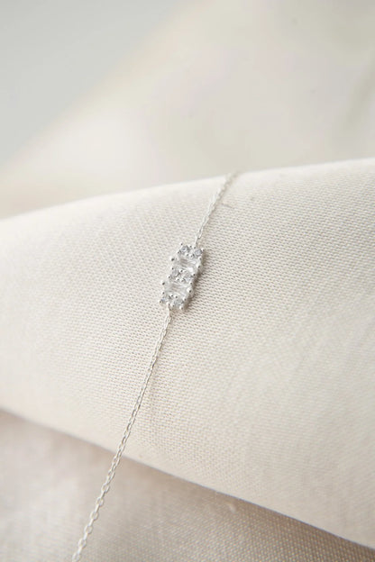 Women's 925 Sterling Silver Stones Bracelet