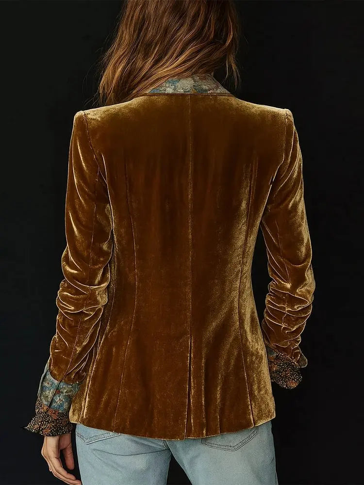 Elegant Velvet Blazer for Women
