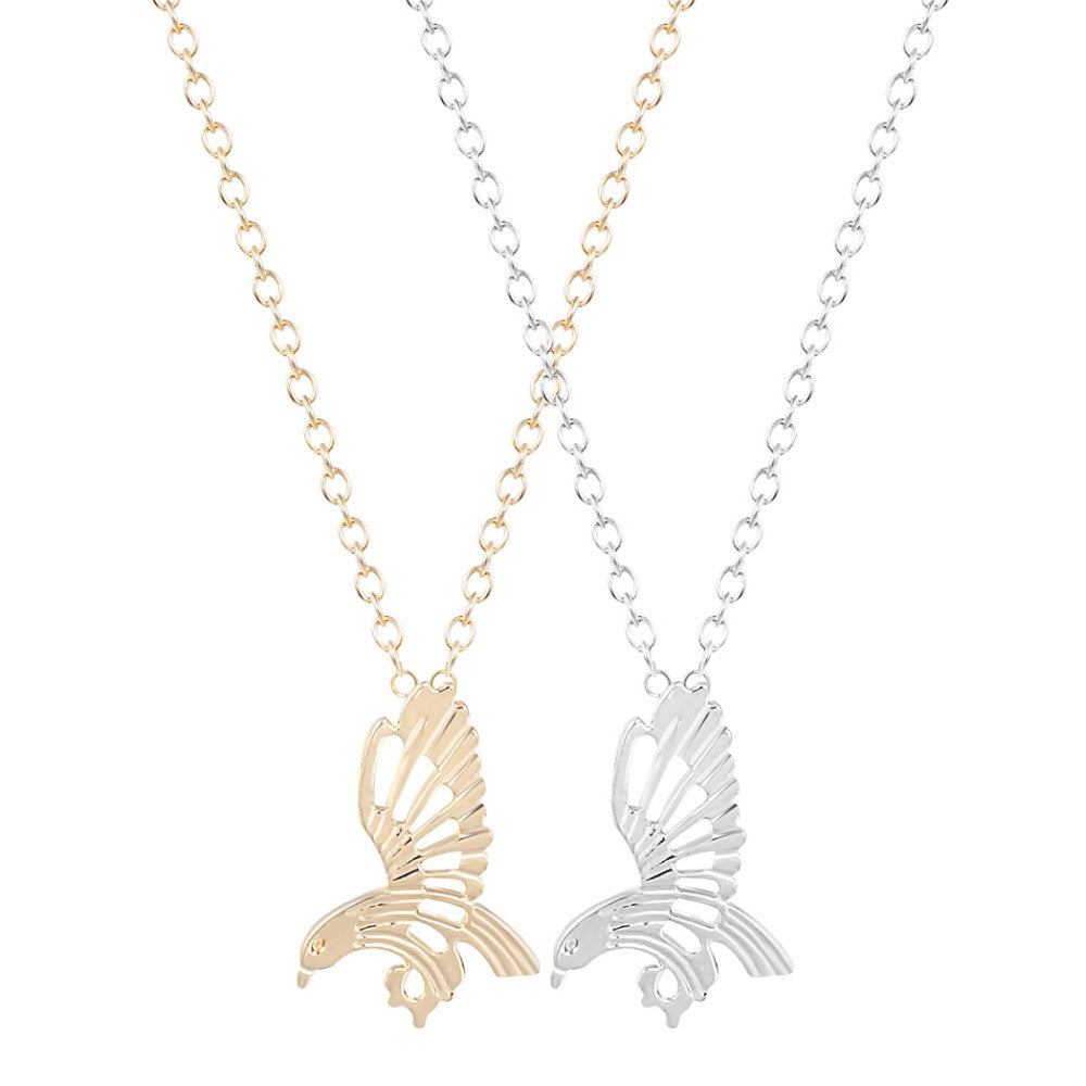 Hawk Gold-Silver Necklace