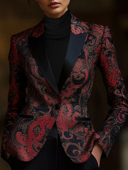 Elegant Floral Blazer for Women