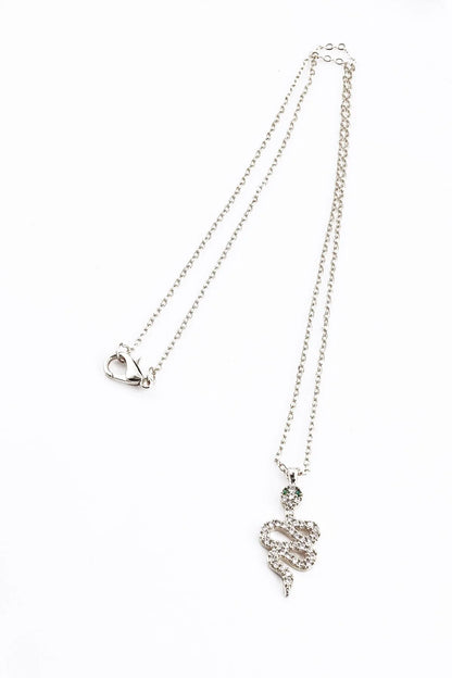 Snake Gold-Silver Zircon Necklace