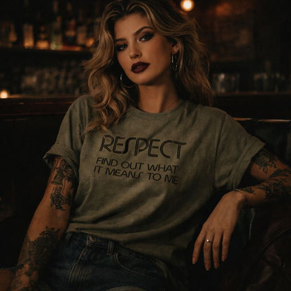 Respect ,Queen Of Soul Lyrics T shirt