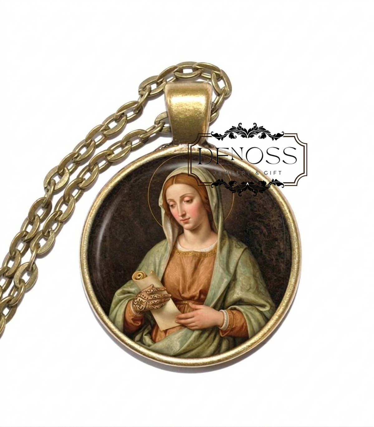 SAINT ABIGAIL Necklace,Patron Saint of Wisdom & Discernment