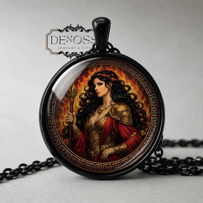 ENYO Necklace,Goddess of War & Transformation,Fierce Spirit of Destruction,Warrior Goddess of Change,Mistress of Courage