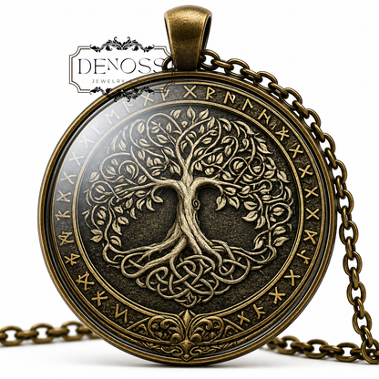 Norse Tree of Life Pendant Necklace,Celtic Nordic Necklace