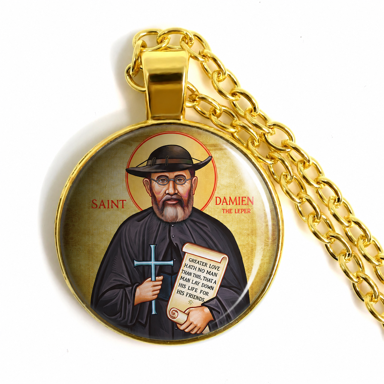 St.Damien of Molokai Necklace