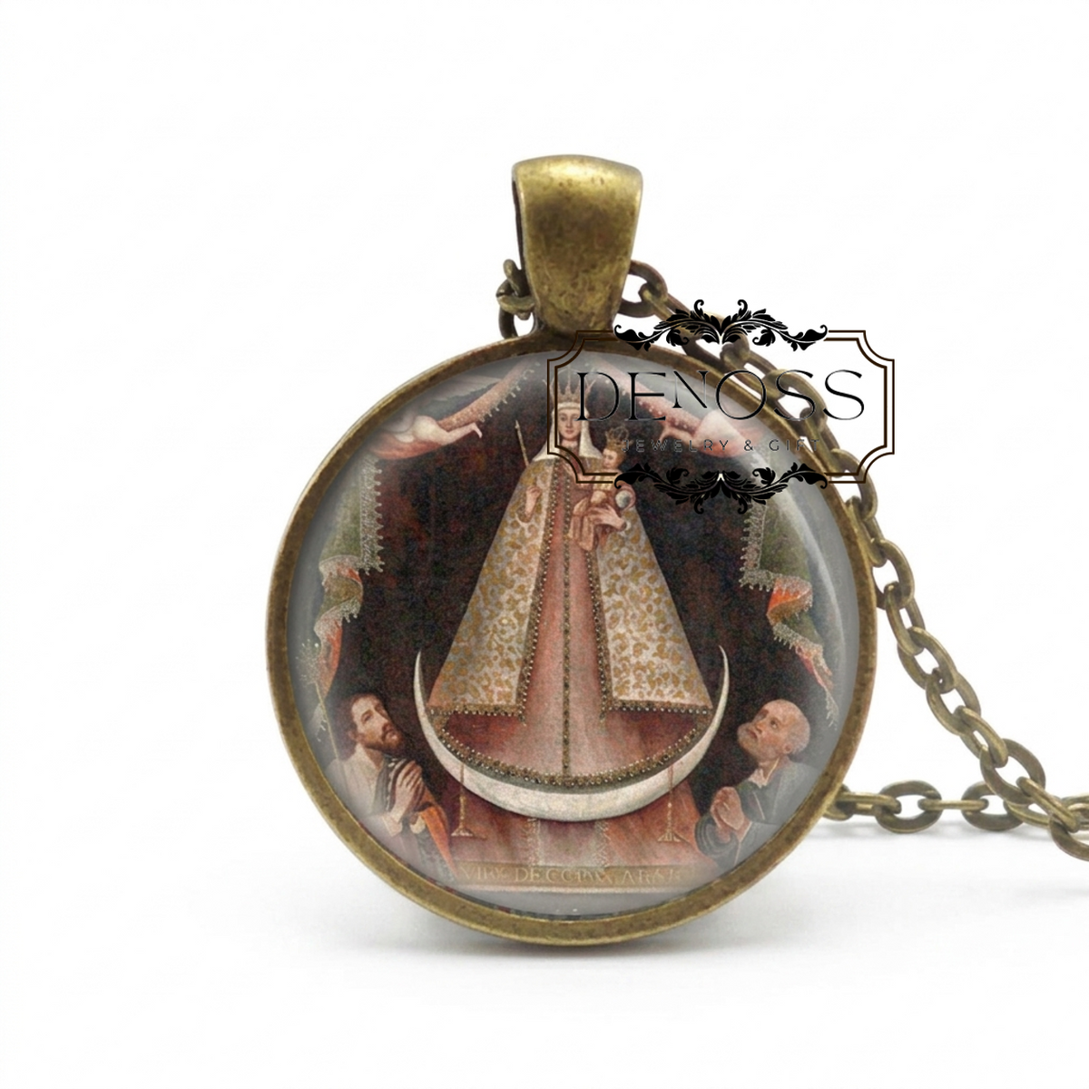 Catholic-Necklace,Virgen-de-Copacabana-Patron-Saint-of-Bolivia-Virgin-Mary-Copacabana-with-St-Joseph