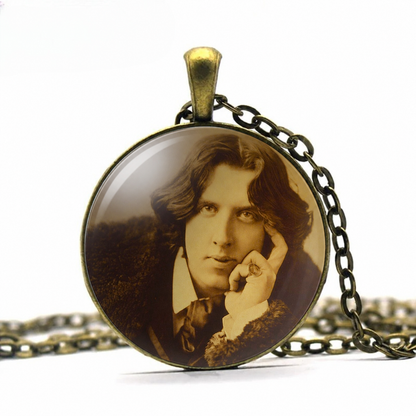 OSCAR WILDE Necklace,Writer,Poet, Playwright,Irish,Dorian Gray,Epigrams,Art Pendant Necklace