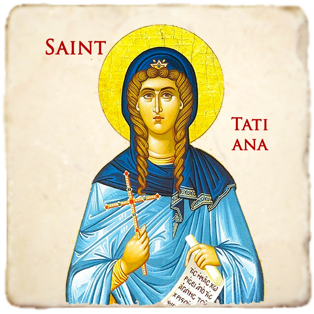 St.Tatiana of Rome Icon,Women Saint,Marble Icon,Handmade,Prayer gift,Christian Icon