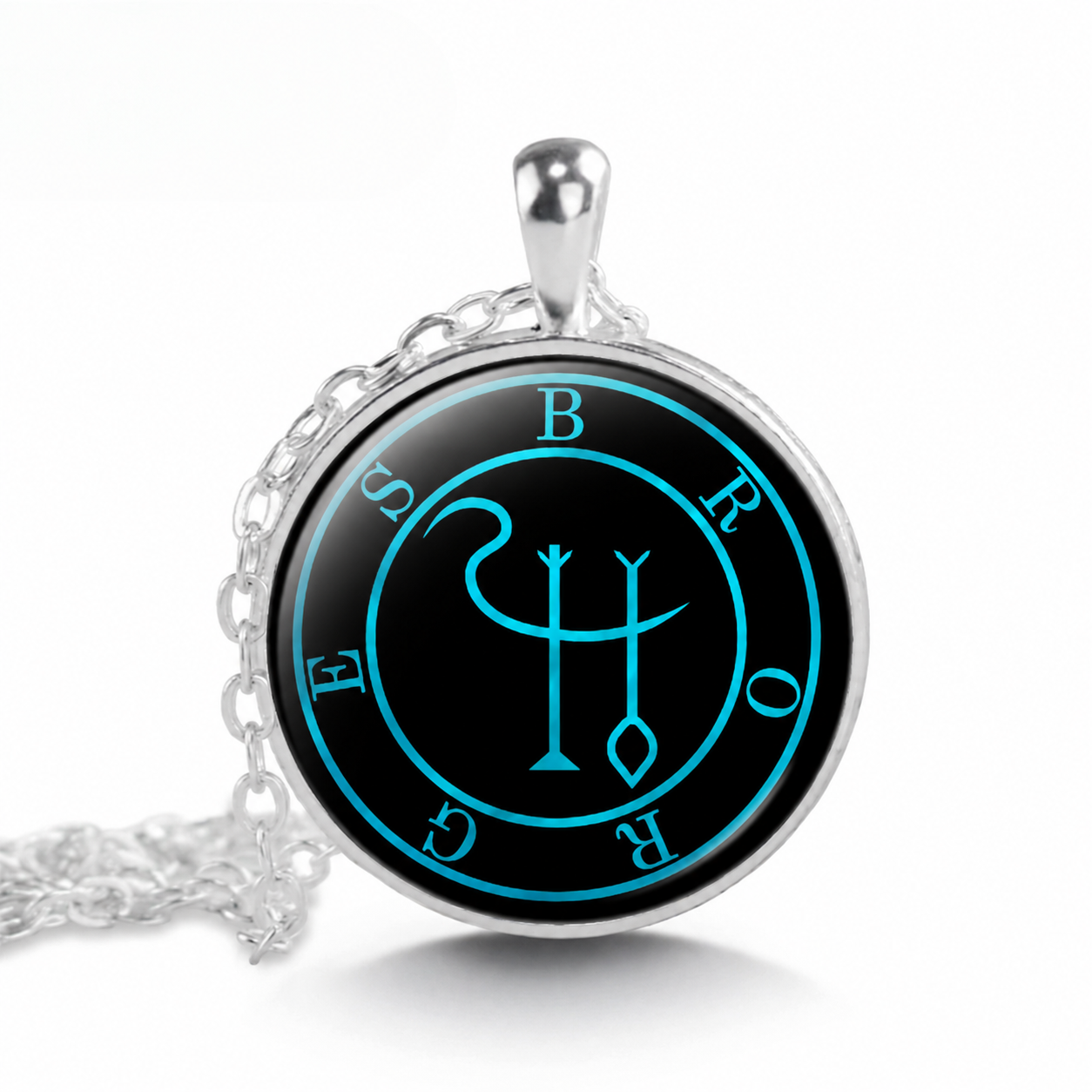 Brorges Sigil Pendant Necklace,Occult Seal Talisman, Esoteric Ritual Jewelry,Gothic Amulet